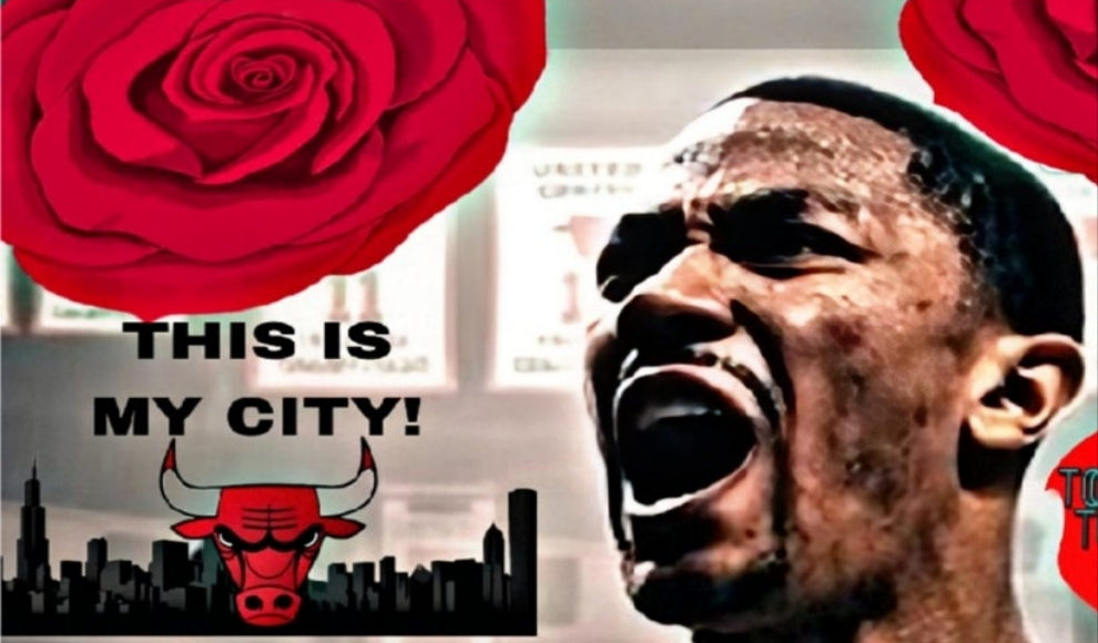 NEW! DERRICK ROSE SELF CREATED ORIGINAL BULLS 8.5x11 ULTRA GLOSSY ART POSTER!