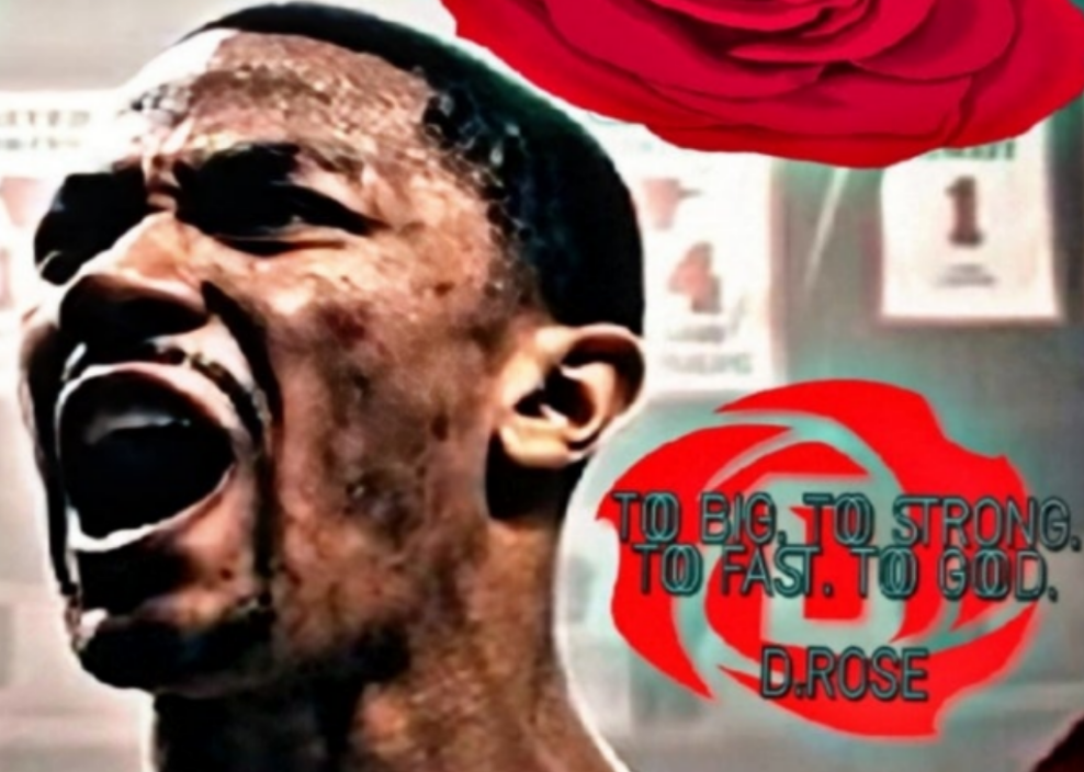 NEW! DERRICK ROSE SELF CREATED ORIGINAL BULLS 8.5x11 ULTRA GLOSSY ART POSTER!