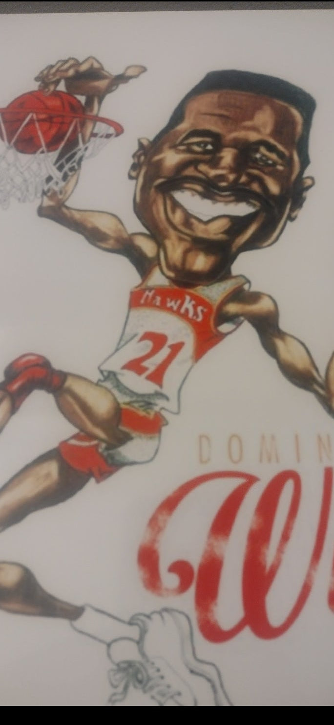 BRAND NEW!💯 DOMINIQUE WILKINS ATLANTA HAWKS VINTAGE 8.5x11 ULTRA PREMIUM GLOSSY REPRINT WALL/LOCKER FULL PAGE NO BORDER BASKETBALL ART POSTER!🔥