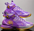 BRAND NEW! PURPLE AND GOLD,BLACK AND WHITE,AND GREEN AND ORANGE SPORTS ATHLETIC MEN’S SIZES 6.5-11 BASKETBALL SHOES