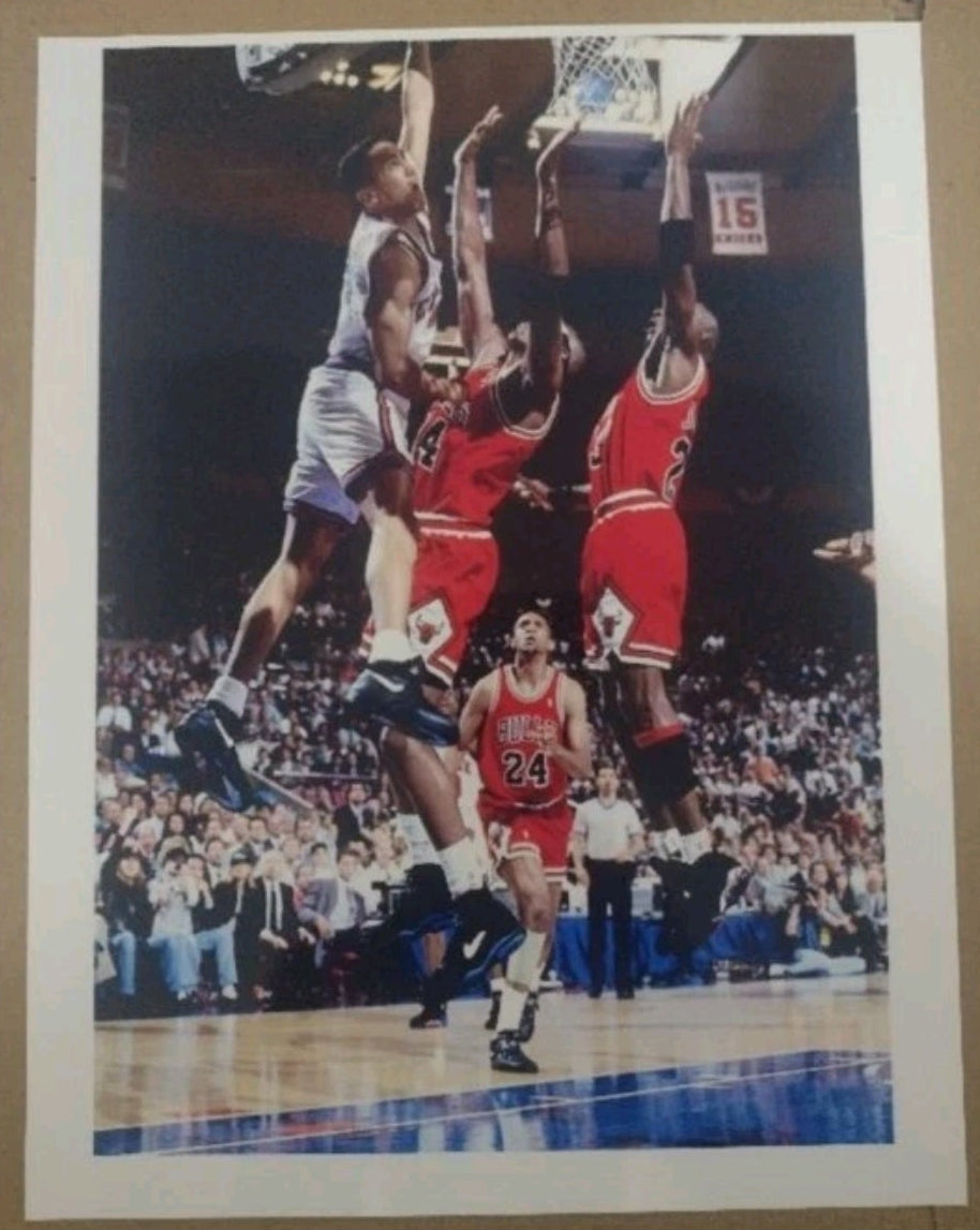 BRAND NEW! JOHN STARKS KNICKS 8.5x11 VINTAGE ULTRA PREMIUM GLOSSY WALL/LOCKER REPRINT SLAM DUNK BASKETBALL POSTER!