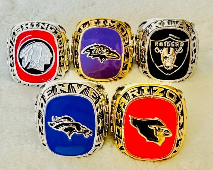 Balfour NFL Team Rings Customized (29 Ring) Size 11 Mega 18k Gold Sterling Silver Bundle Set!