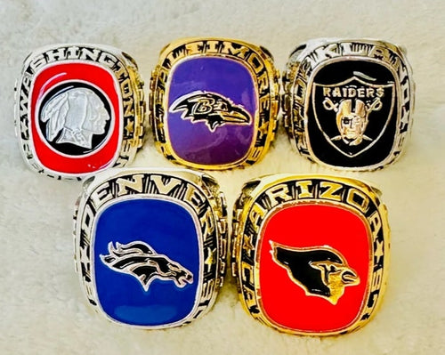 Balfour NFL Team Rings Customized (29 Ring) Size 11 Mega 18k Gold Sterling Silver Bundle Set!