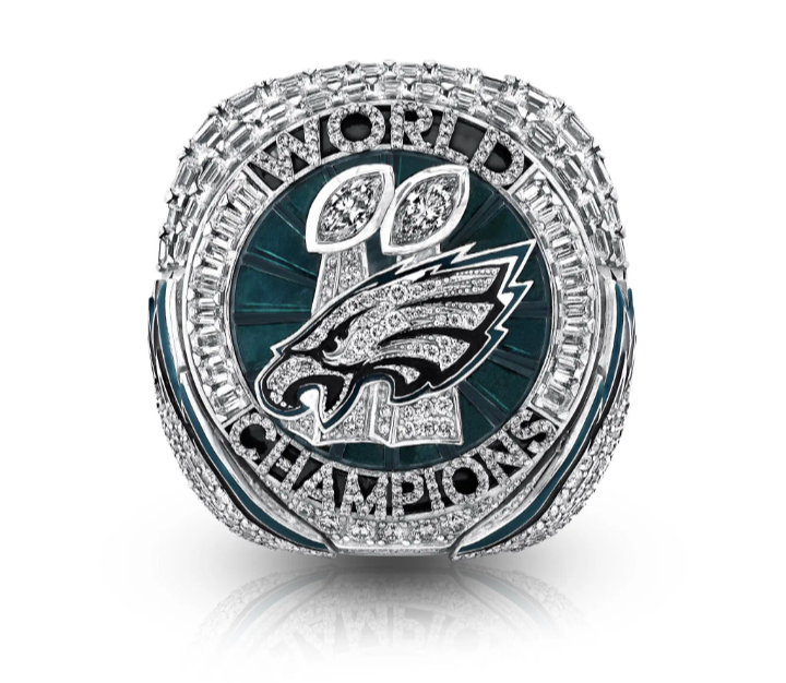 BRAND NEW!💯 HAND-MADE🖐️JALEN HURTS 2025 COLLECTORS SOUVENIR FOOTBALL SIZE 11 FAN RING WITH BRAND NEW! BLACK DISPLAY PROTECTION RING BOX AND SIX BRAND NEW! JALEN HURTS EAGLES 8.5x11 ULTRA PREMIUM GLOSSY 2025 CHAMPION CREATED ORIGINAL POSTERS!🤩