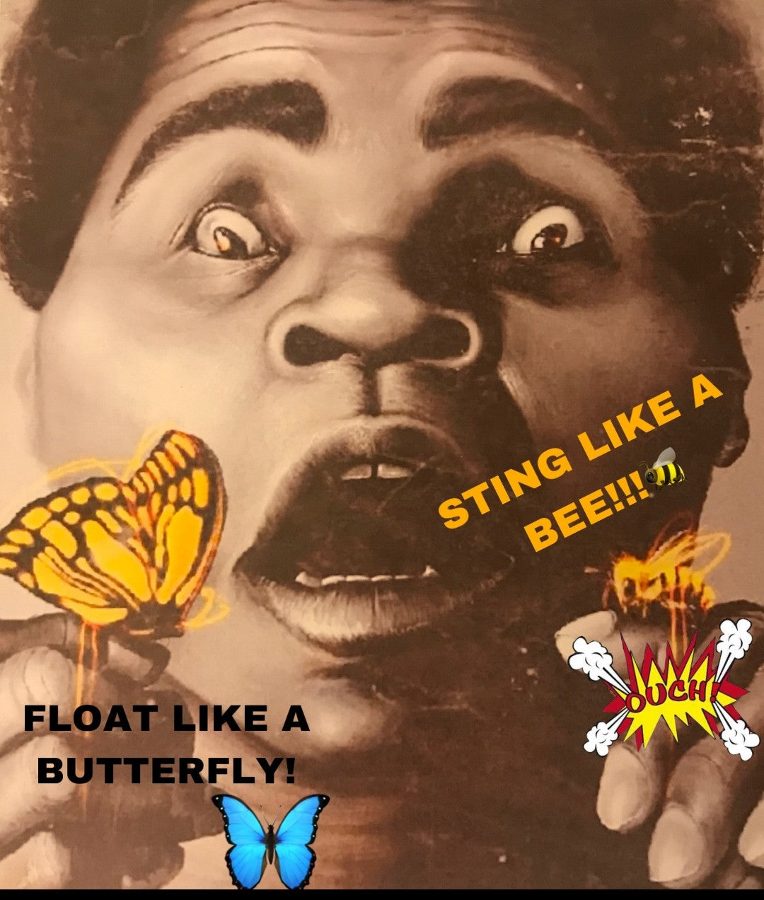 BRAND NEW!💯 MUHAMMAD ALI 8.5x11 ORIGINAL SELF CREATED ULTRA PREMIUM GLOSSY COLOR ART COMEDY WALL/LOCKER NO BORDERS FULL PAGE POSTER!🤩