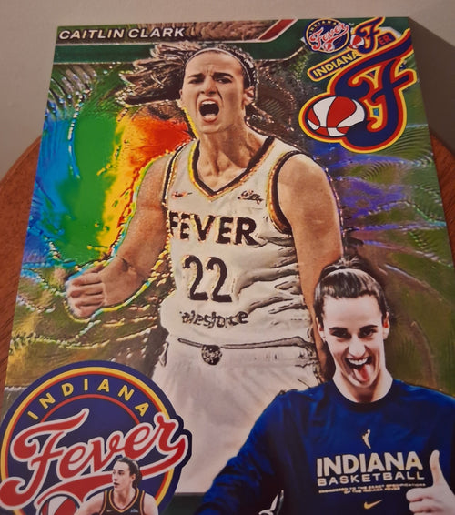 BRAND NEW!💯 CAITLIN CLARK  8.5x11 ULTRA PREMIUM GLOSSY INDIANA FEVER FULL PAGE! NO BORDER! BASKETBALL🏀ART POSTER!🔥