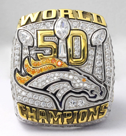 BRAND NEW!💯 HAND-MADE🖐️VON MILLER 2015 COLLECTORS SOUVENIR FOOTBALL SIZE 11 FAN RING WITH BRAND NEW! BLACK DISPLAY PROTECTION RING BOX AND SIX BRAND NEW! VON MILLER DENVER BRONCOS 8.5x11 ULTRA PREMIUM GLOSSY 2015 CHAMPIONSHIP REPRINT POSTERS!🤩