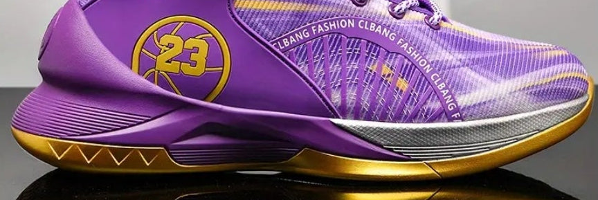 BRAND NEW! PURPLE AND GOLD,BLACK AND WHITE,AND GREEN AND ORANGE SPORTS ATHLETIC MEN’S SIZES 6.5-11 BASKETBALL SHOES