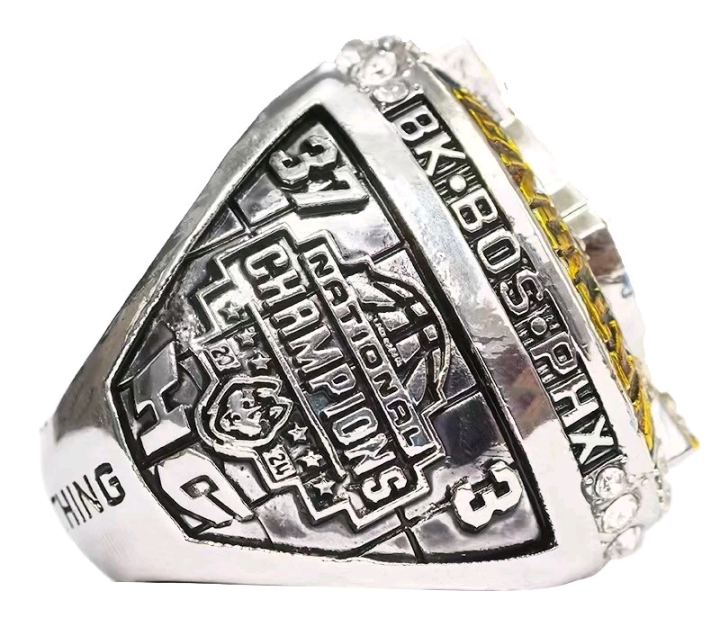 BRAND NEW!💯 CUSTOM MADE🖐️COLLECTORS UCONN HUSKIES COLLEGE SOUVENIR SIZE 11 BASKETBALL FAN RING WITH BRAND NEW! WOOD DISPLAY PROTECTION RING BOX BUNDLE SET!🔥