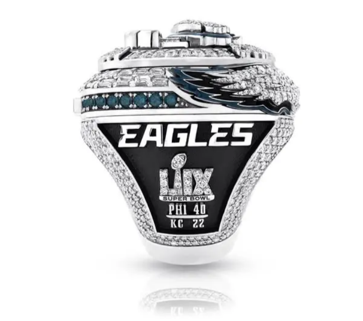 BRAND NEW!💯 HAND-MADE🖐️JALEN HURTS 2025 COLLECTORS SOUVENIR FOOTBALL SIZE 11 FAN RING WITH BRAND NEW! BLACK DISPLAY PROTECTION RING BOX AND SIX BRAND NEW! JALEN HURTS EAGLES 8.5x11 ULTRA PREMIUM GLOSSY 2025 CHAMPION CREATED ORIGINAL POSTERS!🤩