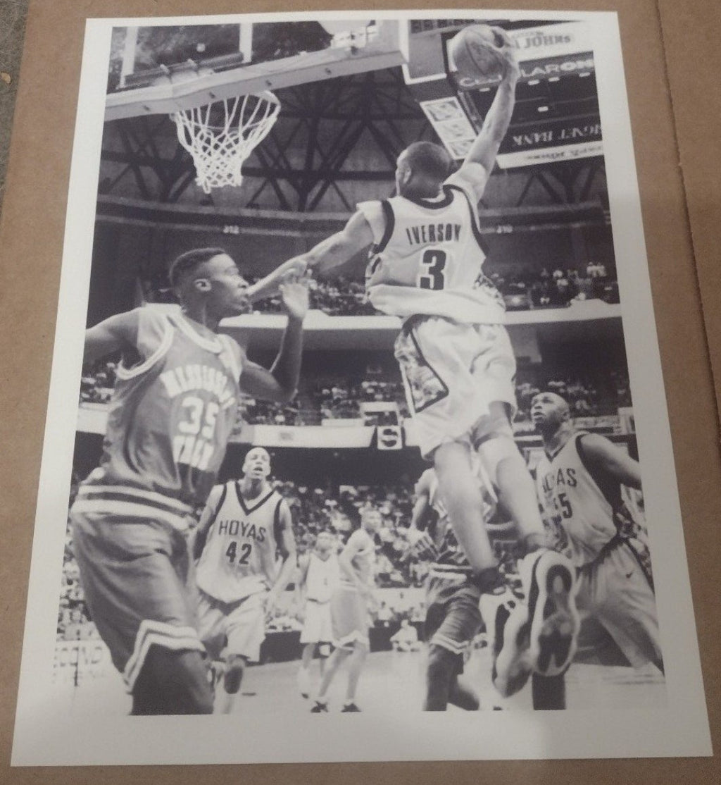 NEW!💯 ALLEN IVERSON GEORGETOWN HOYAS 8.5x11 ULTRA PREMIUM GLOSSY REPRINT BASKETBALL POSTER SET!🔥