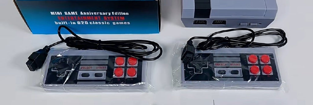 BRAND NEW! CLASSIC 620 BUILT IN NES VIDEO GAME REMAKE SYSTEM WITH 2 BRAND NEW! CONTROLLERS AND HOOKUP ACCESSORIES!
