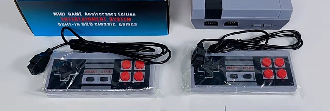 BRAND NEW! CLASSIC 620 BUILT IN NES VIDEO GAME REMAKE SYSTEM WITH 2 BRAND NEW! CONTROLLERS AND HOOKUP ACCESSORIES!