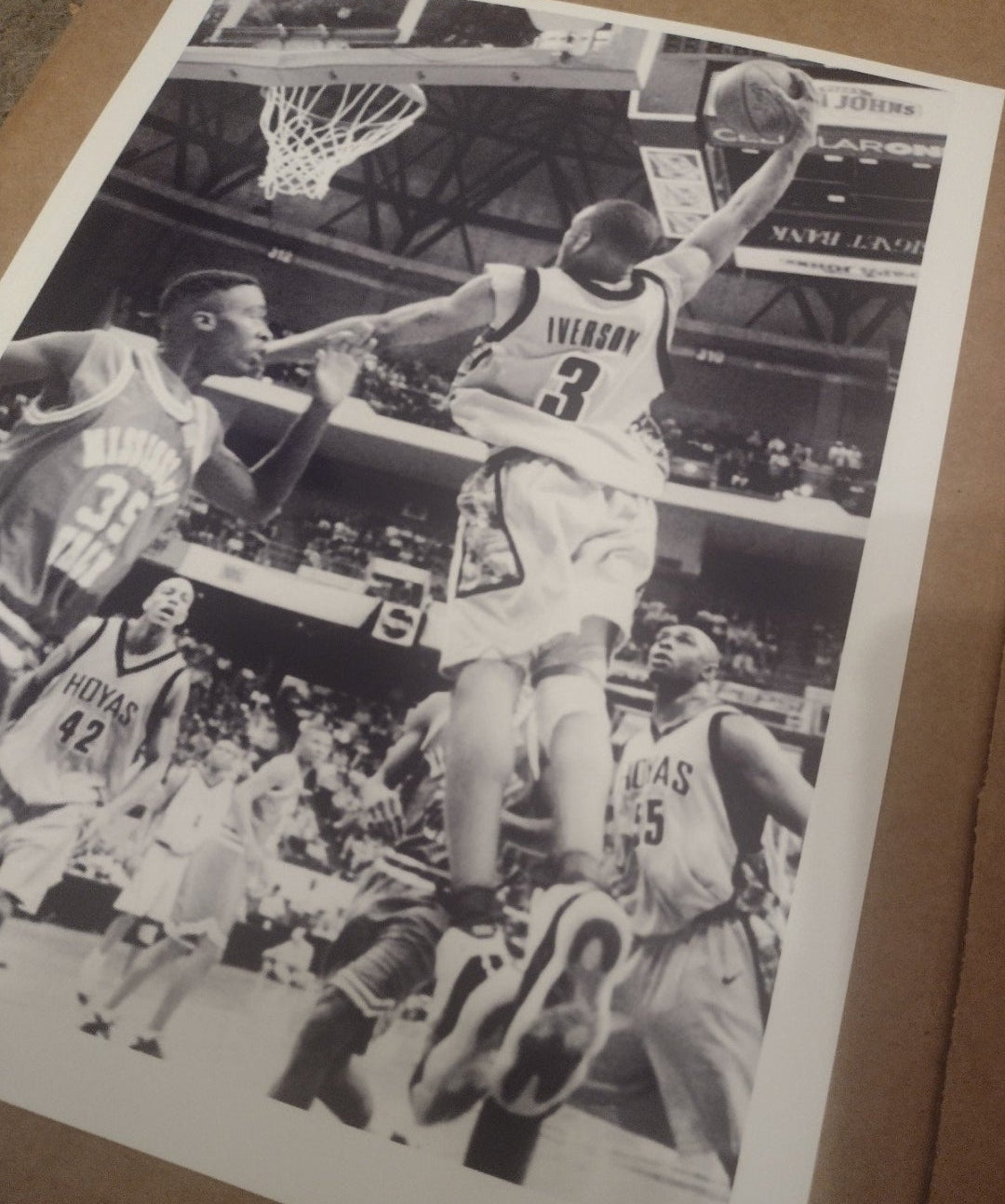 NEW!💯 ALLEN IVERSON GEORGETOWN HOYAS 8.5x11 ULTRA PREMIUM GLOSSY REPRINT BASKETBALL POSTER SET!🔥