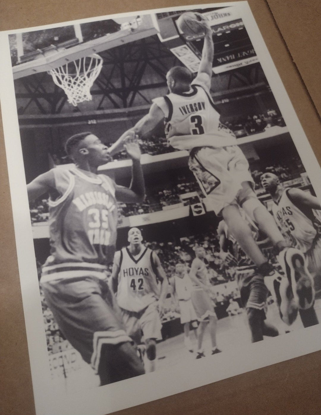 NEW!💯 ALLEN IVERSON GEORGETOWN HOYAS 8.5x11 ULTRA PREMIUM GLOSSY REPRINT BASKETBALL POSTER SET!🔥