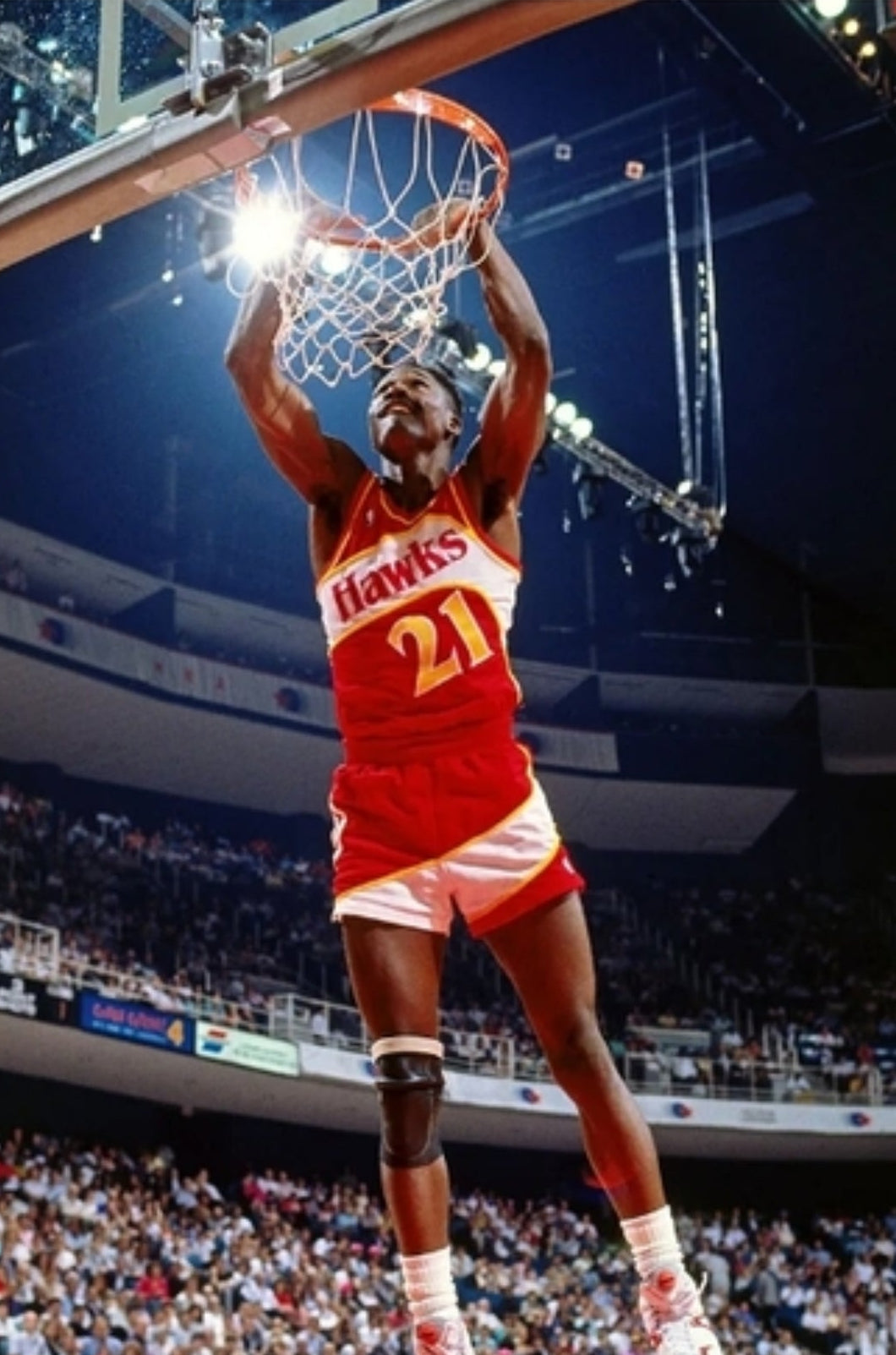 BRAND NEW!💯 DOMINIQUE WILKINS ATLANTA HAWKS VINTAGE 8.5x11 ULTRA PREMIUM GLOSSY REPRINT WALL/LOCKER FULL PAGE NO BORDER BASKETBALL POSTER!🔥
