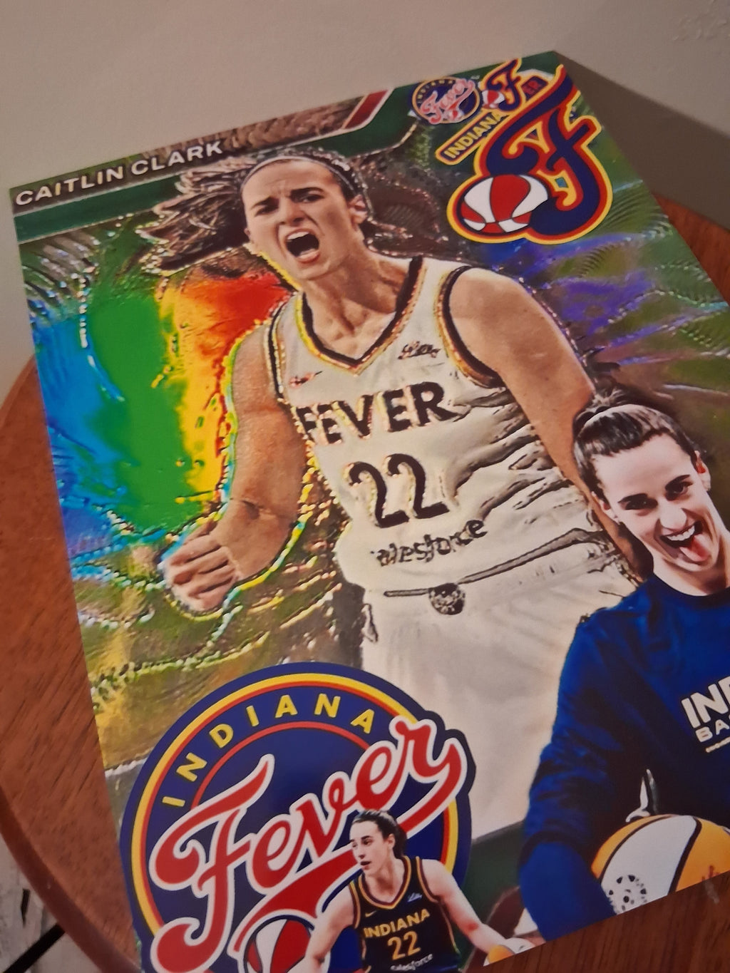 BRAND NEW!💯 CAITLIN CLARK  8.5x11 ULTRA PREMIUM GLOSSY INDIANA FEVER FULL PAGE! NO BORDER! BASKETBALL🏀ART POSTER!🔥