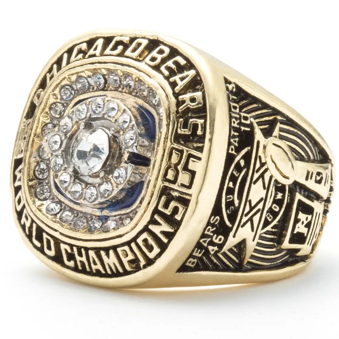 BRAND NEW!💯 HAND-MADE🖐️REFRIGERATOR PERRY OLD SCHOOL 1985 COLLECTORS SOUVENIR FOOTBALL SIZE 11 FAN RING WITH BRAND NEW! BLACK DISPLAY PROTECTION RING BOX AND SIX BRAND NEW! 8.5x11 ULTRA PREMIUM GLOSSY 1985 REFRIGERATOR PERRY CHAMPIONSHIP REPRINT POSTERS