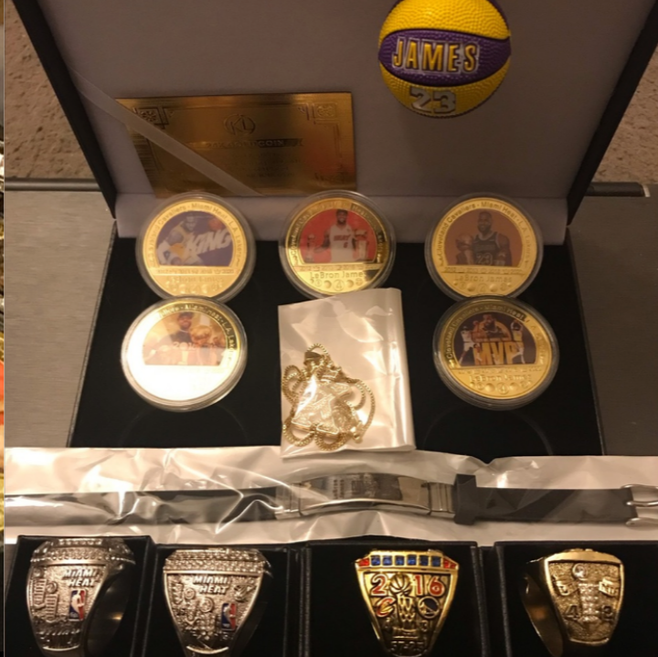 BRAND NEW!💯 LEBRON KING👑JAMES NBA🏀FINALS🏆 CHAMPIONSHIP MVP🏆GOLD🌟MEMORABILIA MEGA BUNDLE SET!🔥🔥🔥