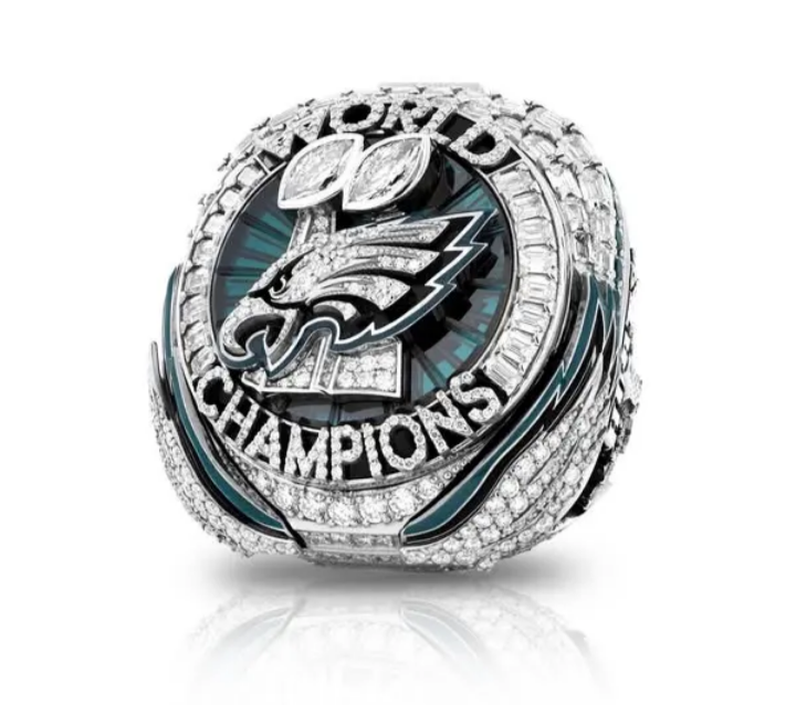 BRAND NEW!💯 HAND-MADE🖐️JALEN HURTS 2025 COLLECTORS SOUVENIR FOOTBALL SIZE 11 FAN RING WITH BRAND NEW! BLACK DISPLAY PROTECTION RING BOX AND SIX BRAND NEW! JALEN HURTS EAGLES 8.5x11 ULTRA PREMIUM GLOSSY 2025 CHAMPION CREATED ORIGINAL POSTERS!🤩