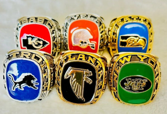 Balfour NFL Team Rings Customized (29 Ring) Size 11 Mega 18k Gold Sterling Silver Bundle Set!