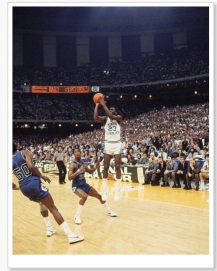 BRAND NEW!💯 MICHAEL JORDAN💨 NORTH CAROLINA TAR HEELS REPRINT ULTRA PREMIUM GLOSSY 8.5x11 NCAA BASKETBALL 1982 EIGHT POSTER BUNDLE SET!🔥