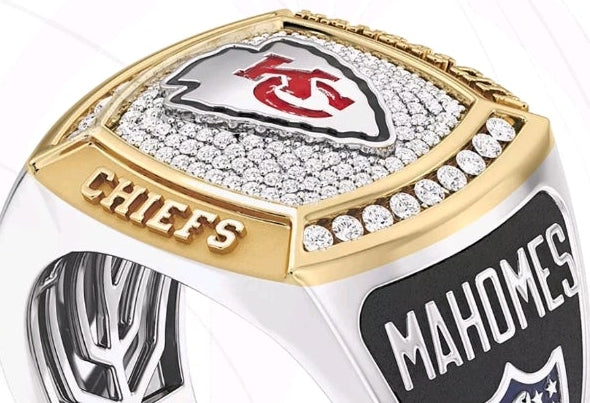 NEW!💯 KANSAS CITY CHEIFS CUSTOM-MADE🖐️PATRICK MAHOMES LOADED ICED OUT🥶DIAMOND💎CLUSTER CHAMPIONSHIP🏆HIGH QUALITY ENGRAVED 14K GOLD🌟FOOTBALL🏈SIZE 11 RING!🤩