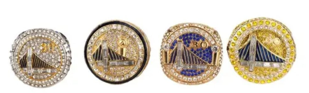 BRAND NEW! STEPHEN CURRY,RICK BARRY AND MORE HANDMADE 7x NBA CHAMPIONSHIP RINGS SIZE 11 GOLDEN STATE WARRIORS 18k 3x GOLD PLATED STERLING SILVER RINGS WITH BRAND NEW! LARGE WOOD 7x CHAMPIONSHIP DISPLAY CASE WARRIORS RING BOX AND CHAMPIONSHIP TROPHY SET!
