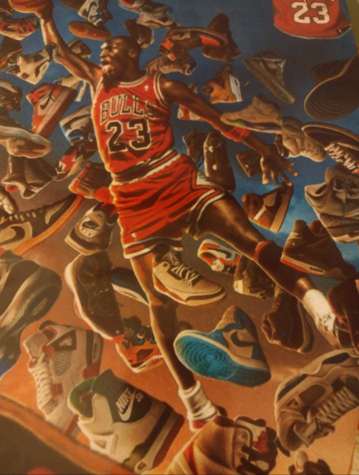 BRAND NEW!💯 (M.J)💨THE G.O.A.T🐐 8.5x11 ULTRA PREMIUM GLOSSY COLOR ART ORIGINAL SELF-CREATED FULL PAGE! NO BORDERS! BASKETBALL POSTER!🤩