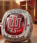 BRAND NEW!💯 CUSTOM MADE🖐️COLLECTORS INDIANA HOOSIERS SIZE 11 COLLEGE SOUVENIR FOOTBALL 2026 ROSE🌹BOWL CHAMPIONS RING WITH BRAND NEW! DISPLAY PROTECTION RING BOX!🤩