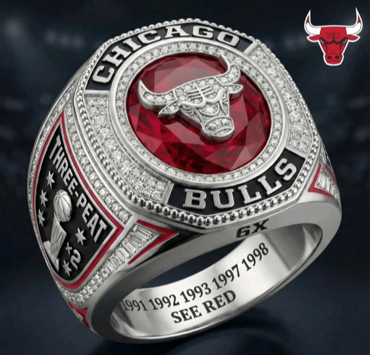 BRAND NEW!💯 CUSTOM MADE🖐️COLLECTORS CHICAGO BULLS SIZE 11 PROFESSIONAL BASKETBALL🏀SOUVENIR HIGH QUALITY FAN RING WITH BRAND NEW! DISPLAY PROTECTION RING BOX WITH 6 BRAND NEW! POSTER SET!🔥