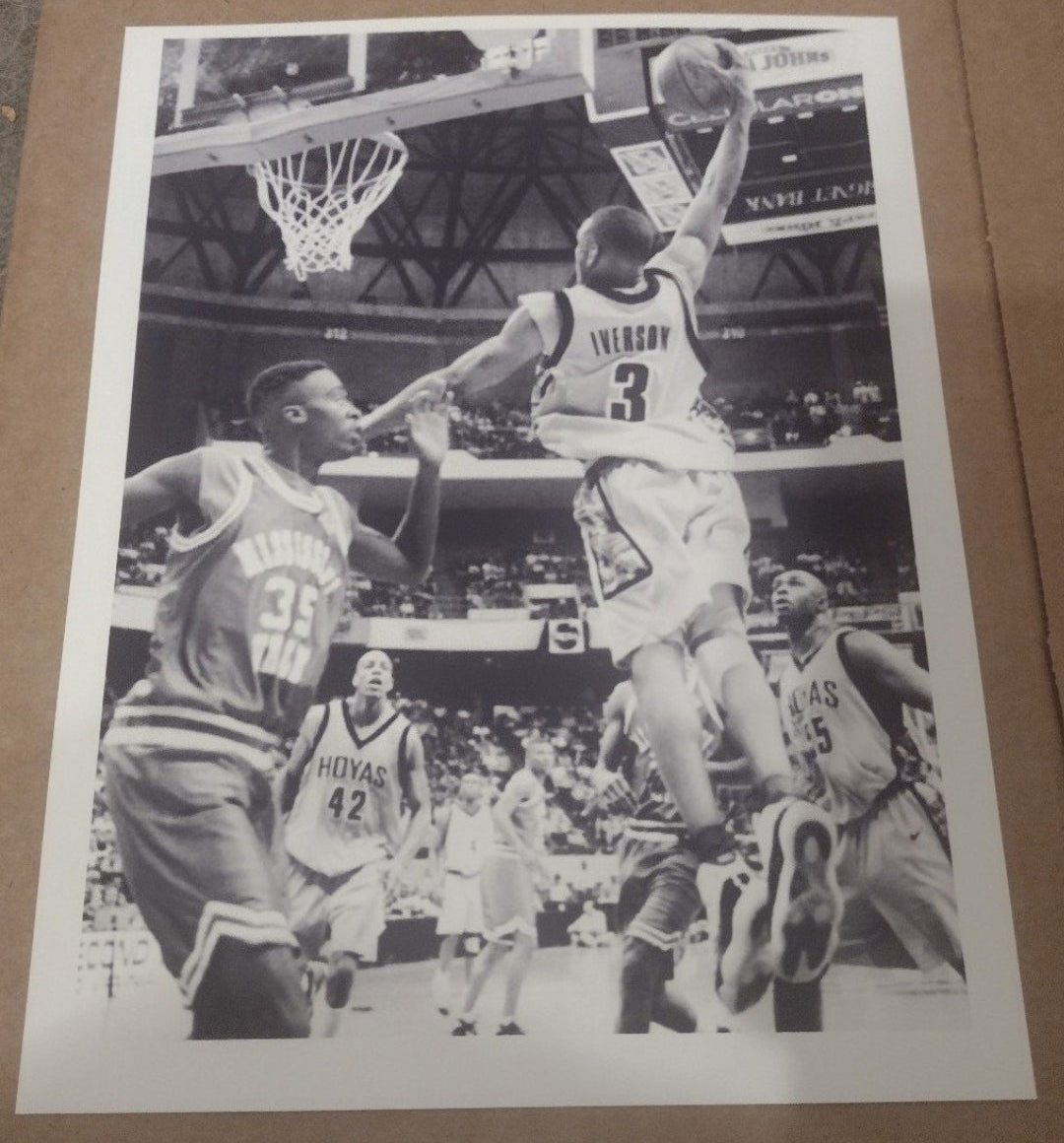 NEW!💯 ALLEN IVERSON GEORGETOWN HOYAS 8.5x11 ULTRA PREMIUM GLOSSY REPRINT BASKETBALL POSTER SET!🔥