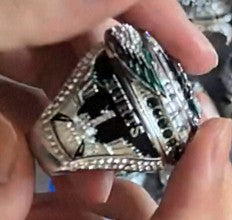 BRAND NEW!💯 HAND-MADE🖐️JALEN HURTS 2025 COLLECTORS SOUVENIR FOOTBALL SIZE 11 FAN RING WITH BRAND NEW! BLACK DISPLAY PROTECTION RING BOX AND SIX BRAND NEW! JALEN HURTS EAGLES 8.5x11 ULTRA PREMIUM GLOSSY 2025 CHAMPION CREATED ORIGINAL POSTERS!🤩